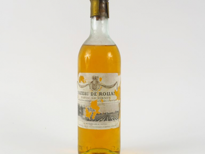 1 BOUTEILLE CHÂTEAU DE ROLLAND SAUTERNES - 1961 - BEP/BOUCHON ESTAMPE