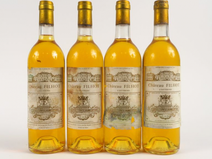 4 BOUTEILLES CHÂTEAU FILHOT CC SAUTERNES - 1988 - 1 EA