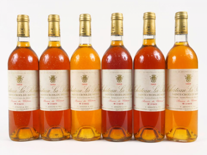 6 BOUTEILLES CHÂTEAU LA RAME STE CROIX DU MONT - 1988
