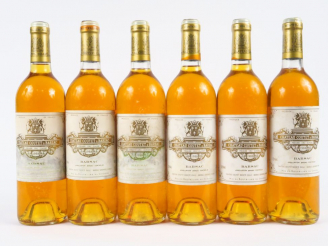 Vente aux enchères 6 BOUTEILLES CHÂTEAU COUTET 1er CC SAUTERNES - 1988 - 3 BG+/1 BG