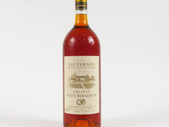 1 MAGNUM CHÂTEAU HAUT BERGERON SAUTERNES - 1989