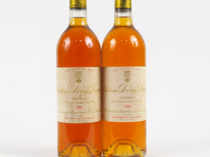 2 BOUTEILLES CHÂTEAU DOISY DAENE CC SAUTERNES - 1989