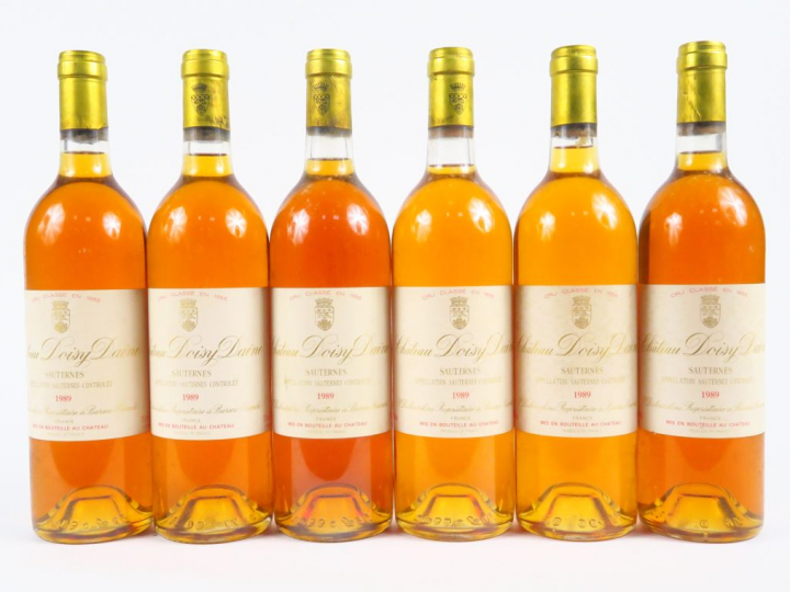 6 BOUTEILLES CHÂTEAU DOISY DAËNE CC SAUTERNES - 1989
