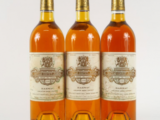 Vente aux enchères 3 BOUTEILLES CHÂTEAU COUTET 1er CC SAUTERNES - 1990 -1 ELT