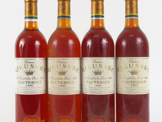 Vente aux enchères 4 BOUTEILLES CHÂTEAU RIEUSSEC 1er CC SAUTERNES - 1990