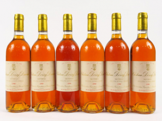 Vente aux enchères 6 BOUTEILLES CHÂTEAU DOISY DAËNE CC SAUTERNES - 1990