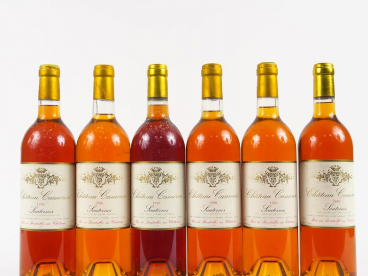 6 BOUTEILLES CHÂTEAU CAMERON SAUTERNES - 1990