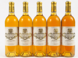 Vente aux enchères 5 BOUTEILLES CHÂTEAU COUTET 1er CC SAUTERNES - 1996