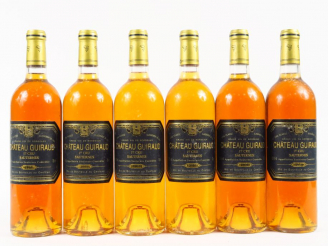 Vente aux enchères 6 BOUTEILLES CHÂTEAU GUIRAUD 1er CC SAUTERNES - 2000