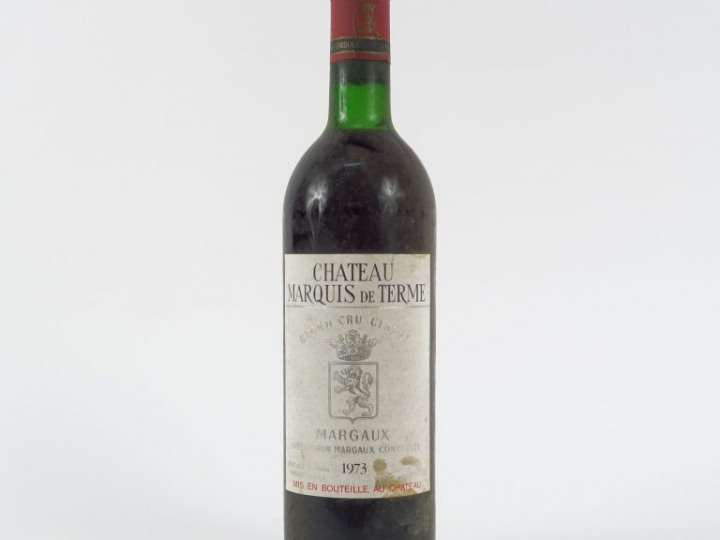 1 BOUTEILLE CHÂTEAU MARQUIS DE TERME GCC MARGAUX - 1973 - LB