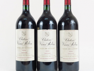 Vente aux enchères 3 MAGNUMS CHÂTEAU VIEUX ROBIN 'BOIS DE LUNIER' CB MEDOC - 1989