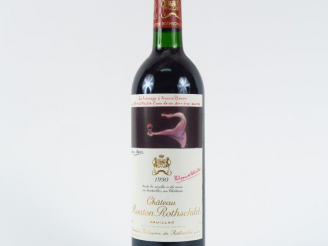 Vente aux enchères 1 BOUTEILLE CHÂTEAU MOUTON ROTHSCHILD 1er GCC PAUILLAC - 1990 - BG+