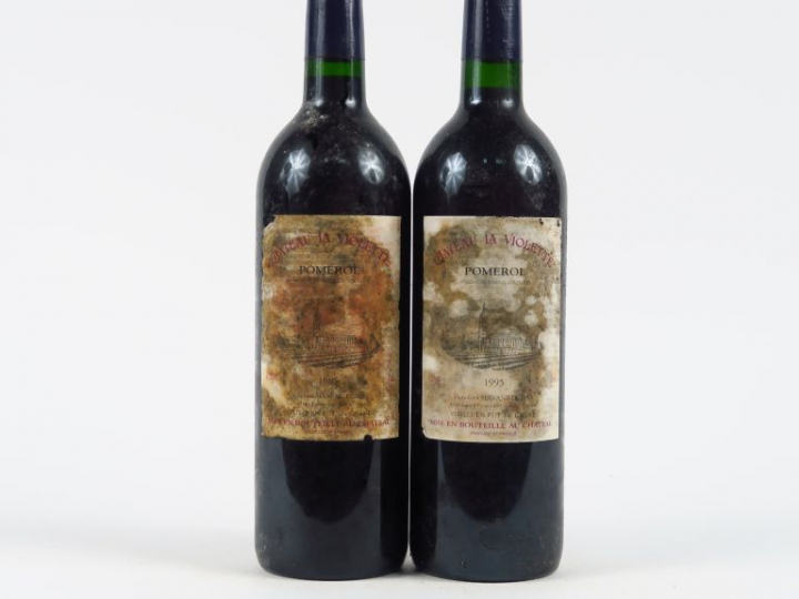 2 BOUTEILLES CHÂTEAU LA VIOLETTE POMEROL - 1995 - EA