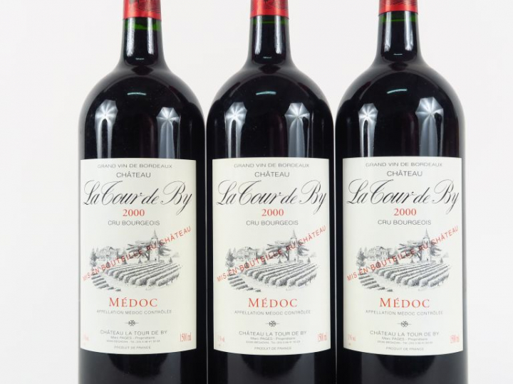 3 MAGNUMS CHÂTEAU LA TOUR DE BY CB MEDOC - 2000