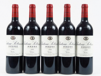 Vente aux enchères 5 BOUTEILLES CHÂTEAU POTENSAC CB MEDOC - 2000