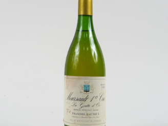 Vente aux enchères 1 BOUTEILLE MEURSAULT 1er CRU 'LA GOUTTE D'OR' F. GAUNOUX - 1988