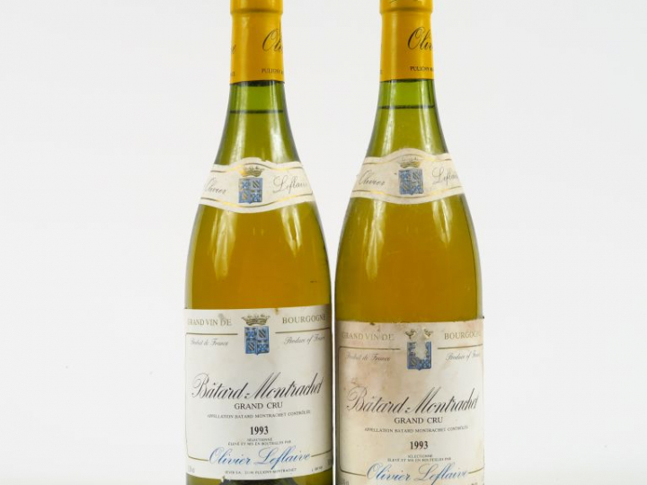2 BOUTEILLES BATARD MONTRACHET GC O. LEFLAIVE - 1993