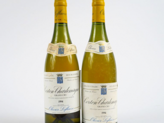 Vente aux enchères 2 BOUTEILLES CORTON CHARLEMAGNE GC O. LEFLAIVE - 1994
