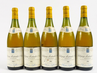 Vente aux enchères 5 BOUTEILLES PULIGNY MONTRACHET 1er CRU 'LES PUCELLES' O. LEFLAIVE - 1