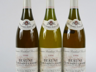 Vente aux enchères 3 BOUTEILLES BEAUNE 'CLOS ST LANDRY' BOUCHARD PÈRE   FILS - 1996