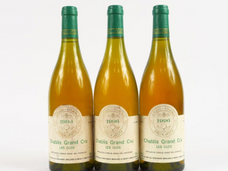 Vente aux enchères 3 BOUTEILLES CHABLIS GC 'LES CLOS' J.M. BROCARD - 1996