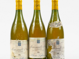 Vente aux enchères 3 BOUTEILLES MEURSAULT 1er CRU 'LES PERRIERES' O. LEFLAIVE - 1996 - 2 