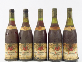 Vente aux enchères 5 BOUTEILLES CHASSAGNE MONTRACHET MORGEOT 1er CRU P. MONGET - 1976 - 2