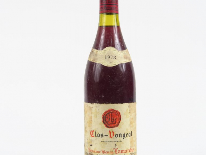 1 BOUTEILLE CLOS DE VOUGEOT GC H. LAMARCHE - 1978 - 2 CM/ELT