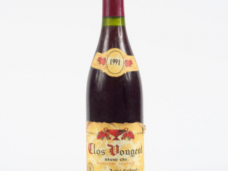 Vente aux enchères 1 BOUTEILLE CLOS VOUGEOT GC A. CATHIARD - 1991