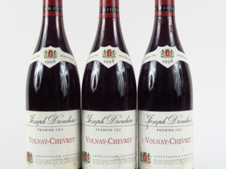 Vente aux enchères 3 BOUTEILLES VOLNAY CHEVRET 1er CRU J. DROUHIN - 1998