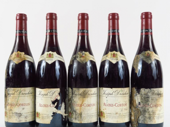 5 BOUTEILLES ALOXE CORTON J. DROUHIN - 2000 - EA