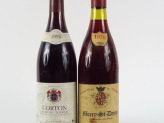 Vente aux enchères 2 BOUTEILLES : 1 CORTON GC DUPONT TISSERANDOT 1998 - 1 MOREY ST DENIS 