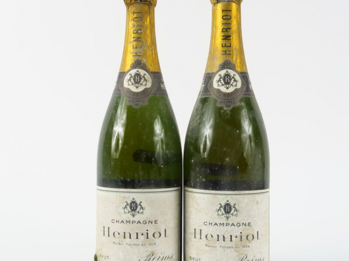2 BOUTEILLES CHAMPAGNE HENRIOT - BONS NIVEAUX