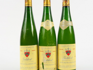 Vente aux enchères 3 BOUTEILLES GEWURZTRAMINER 'GOLDERT' ZIND HUMBRECHT - 1985 - 1 à 2 CM