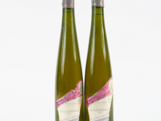Vente aux enchères 2 BOUTEILLES (50 cl) GEWURZTRAMINER V.T. GUNTZ PALMER - 1990 - EA