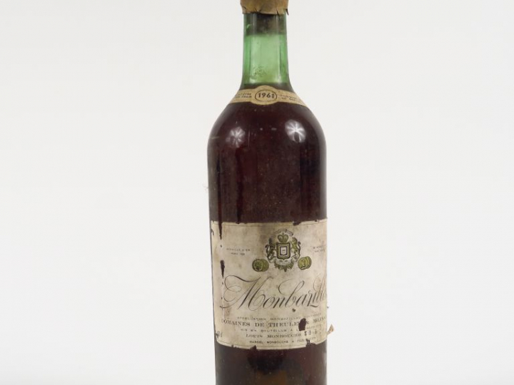 1 BOUTEILLE MONBAZILLAC DOMAINES DE THIEULET et MARSALET - 1961 - BG/E
