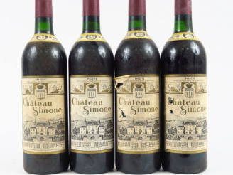 Vente aux enchères 4 BOUTEILLES CHÂTEAU SIMONE 'PALETTE' - 1985 - BG