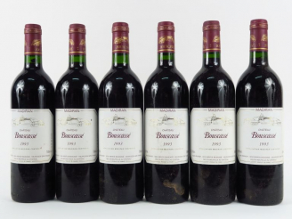 Vente aux enchères 6 BOUTEILLES CHÂTEAU BOUSCASSE MADIRAN - 1993