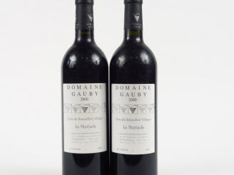 Vente aux enchères 2 BOUTEILLES DOMAINE GAUBY 'LA MUNTADA' CÔTES DU ROUSILLON - 2000