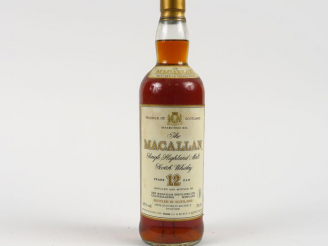 Vente aux enchères 1 BOUTEILLE WHISKY MACALLAN 12 ANS - 43° IMPORTATEUR : GOUIN