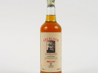 Vente aux enchères 1 BOUTEILLE ABERLOUR 'GLENLIVET' 12 ANS - 43° IMPORTZTEUR : G.M.C.