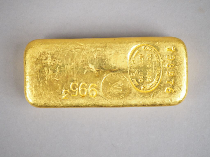 Lingot en or n°738976. Poids. 1000 g FRAIS ACHETEUR : 5% TTC