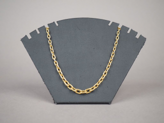 Vente aux enchères Collier en or jaune, maille forçat. Long. 44 cm  Poids. 10,92 g