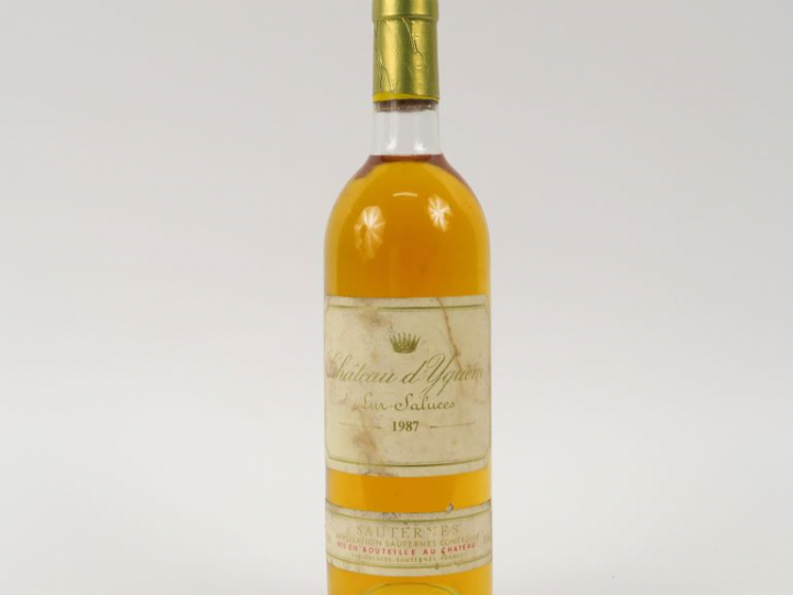 1 BOUTEILLE CHÂTEAU D'YQUEM 1er CCS SAUTERNES - 1987 - BG