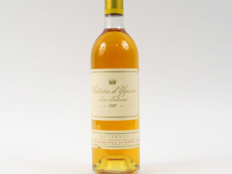Vente aux enchères 1 BOUTEILLE CHÂTEAU D'YQUEM 1er CCS SAUTERNES - 1987 - BG
