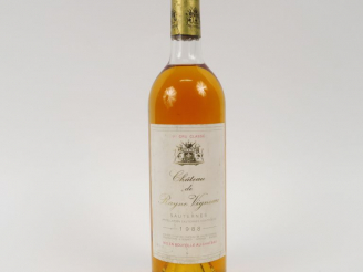 Vente aux enchères 1 BOUTEILLE CHÂTEAU RAYNE VIGNEAU 1er CC SAUTERNES - 1988 - LB
