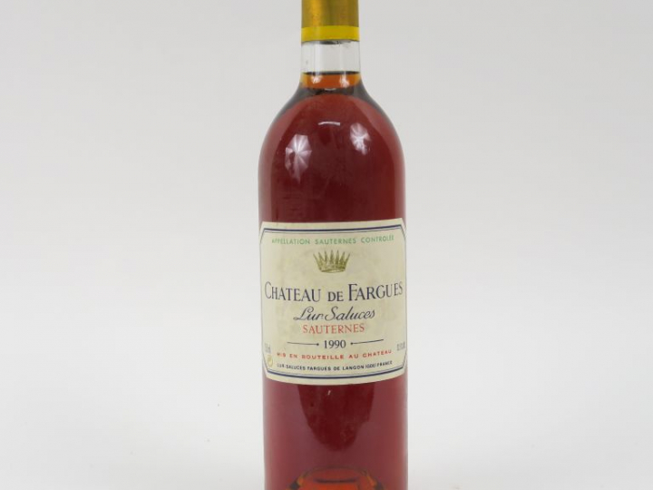 1 BOUTEILLE CHÂTEAU DE FARGUES SAUTERNES - 1990