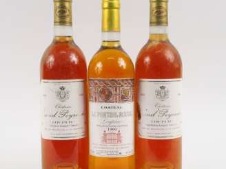Vente aux enchères 3 BOUTEILLES LOUPIAC : 1 CHÂTEAU LE PORTAIL ROUGE 1999 - 2 CHÂTEAU GRA