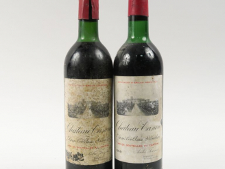 Vente aux enchères 2 BOUTEILLES CHÂTEAU CANON 1er GCC STE EMILION - 1959 - 1 BG/BOUCHON E
