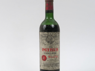 Vente aux enchères 1 BOUTEILLE PETRUS POMEROL - 1963 - BEP/EA/CAPS CORRODEE